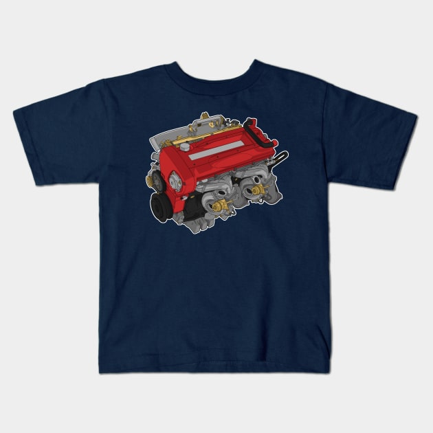 RB26 sticker Kids T-Shirt by ArtyMotive